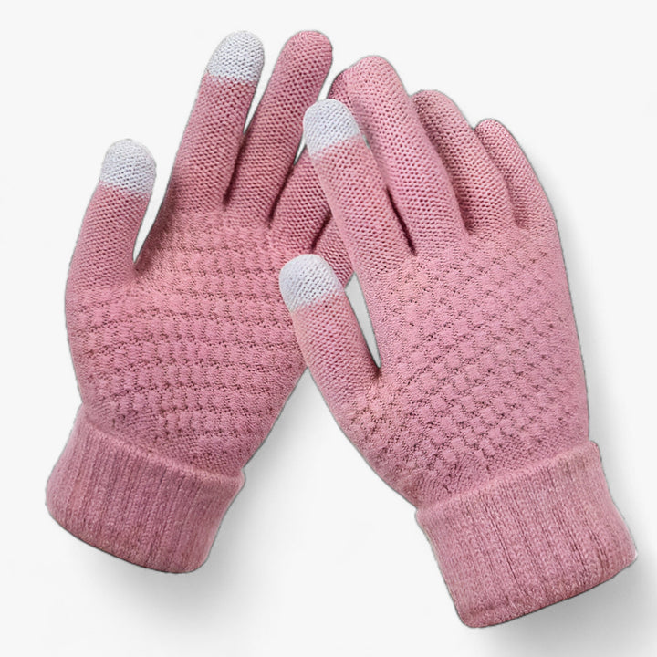 Warme Winter Touchscreen Handschoenen met Stretch-Handschoenen-Calora-Roze-Calora
