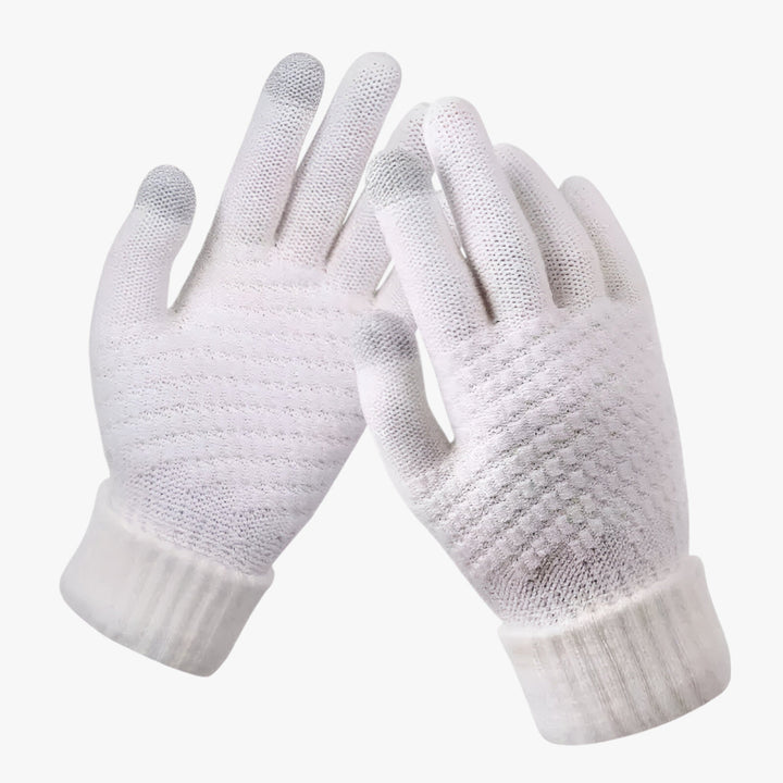 Warme Winter Touchscreen Handschoenen met Stretch-Handschoenen-Calora-Wit-Calora