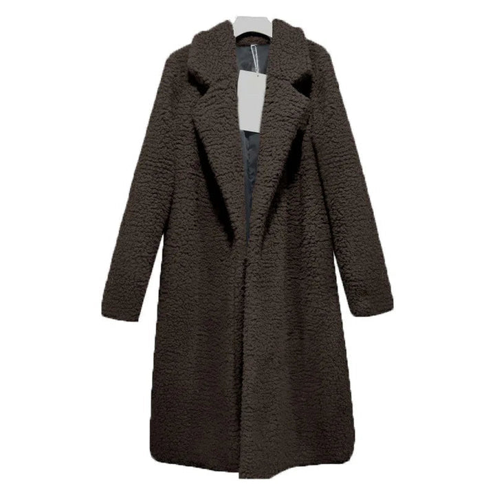 CALORA_ Warme zachte Lange Teddy Winterjas