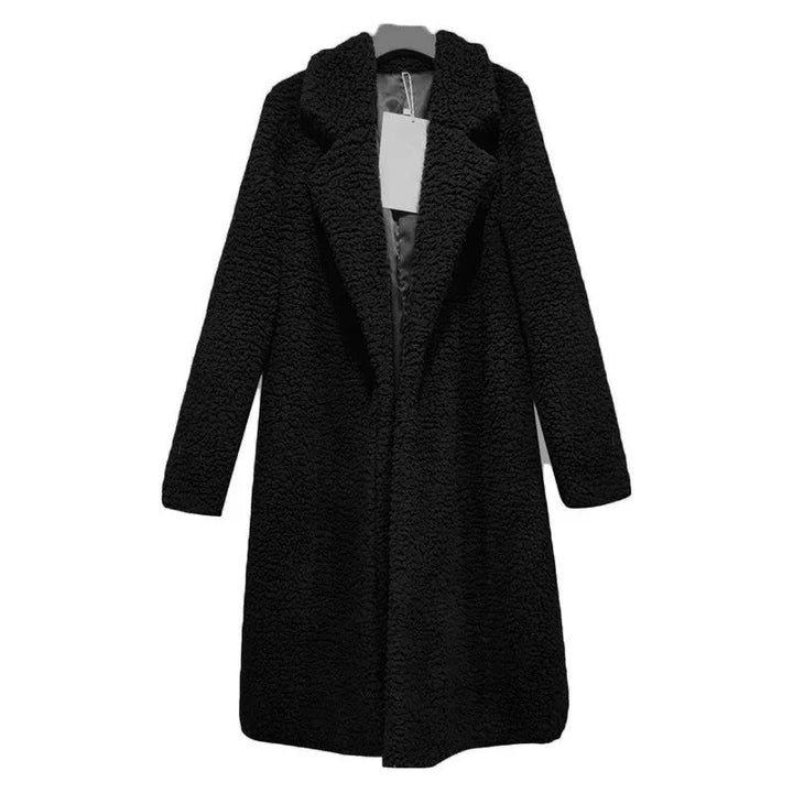 CALORA_ Warme zachte Lange Teddy Winterjas