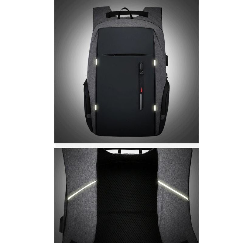 CALORA_ Waterafstotende Laptop Rugzak met USB Poort - Geschikt voor 15.6 inch Laptops