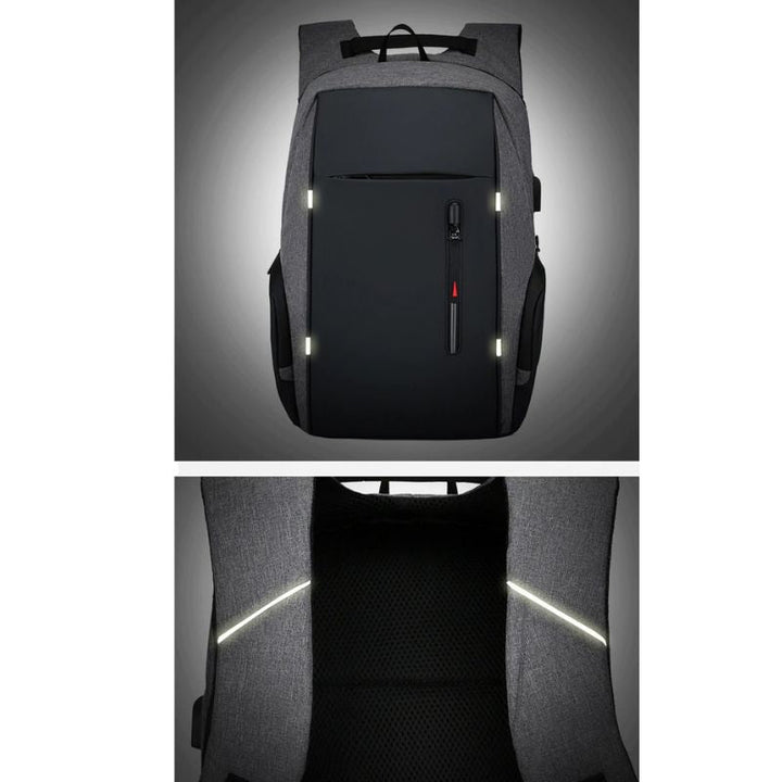CALORA_ Waterafstotende Laptop Rugzak met USB Poort - Geschikt voor 15.6 inch Laptops