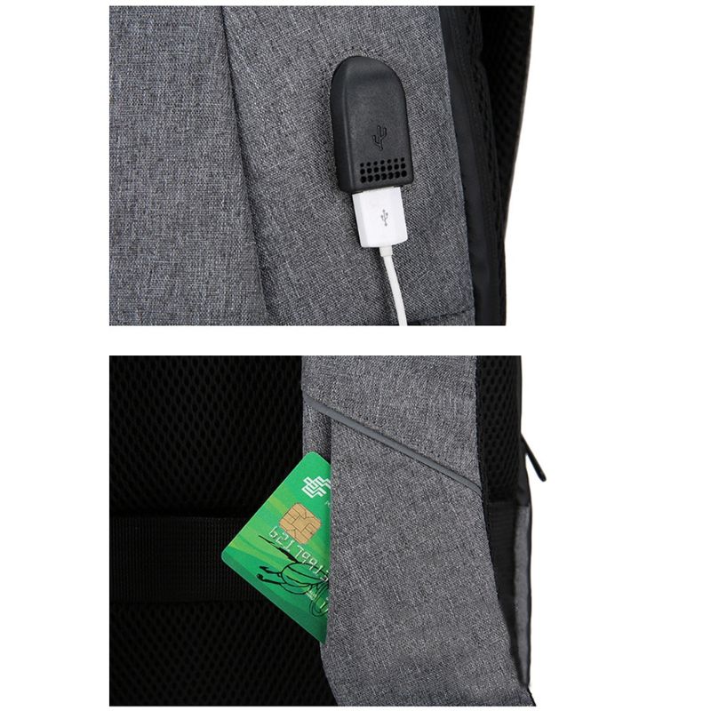 CALORA_ Waterafstotende Laptop Rugzak met USB Poort - Geschikt voor 15.6 inch Laptops