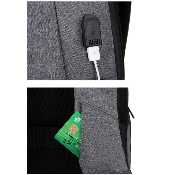 CALORA_ Waterafstotende Laptop Rugzak met USB Poort - Geschikt voor 15.6 inch Laptops