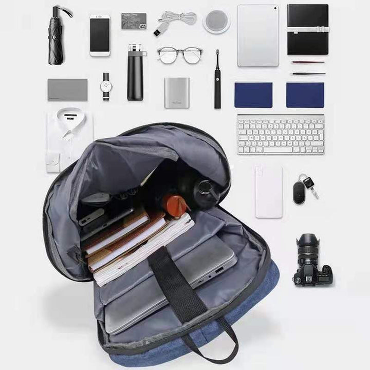 CALORA_ Waterafstotende Laptop Rugzak met USB Poort - Geschikt voor 15.6 inch Laptops