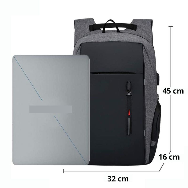 CALORA_ Waterafstotende Laptop Rugzak met USB Poort - Geschikt voor 15.6 inch Laptops