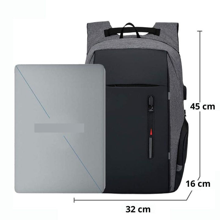 CALORA_ Waterafstotende Laptop Rugzak met USB Poort - Geschikt voor 15.6 inch Laptops