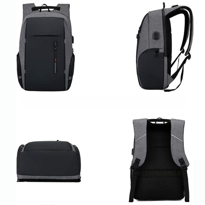 CALORA_ Waterafstotende Laptop Rugzak met USB Poort - Geschikt voor 15.6 inch Laptops