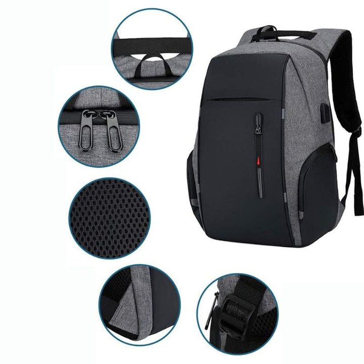 CALORA_ Waterafstotende Laptop Rugzak met USB Poort - Geschikt voor 15.6 inch Laptops