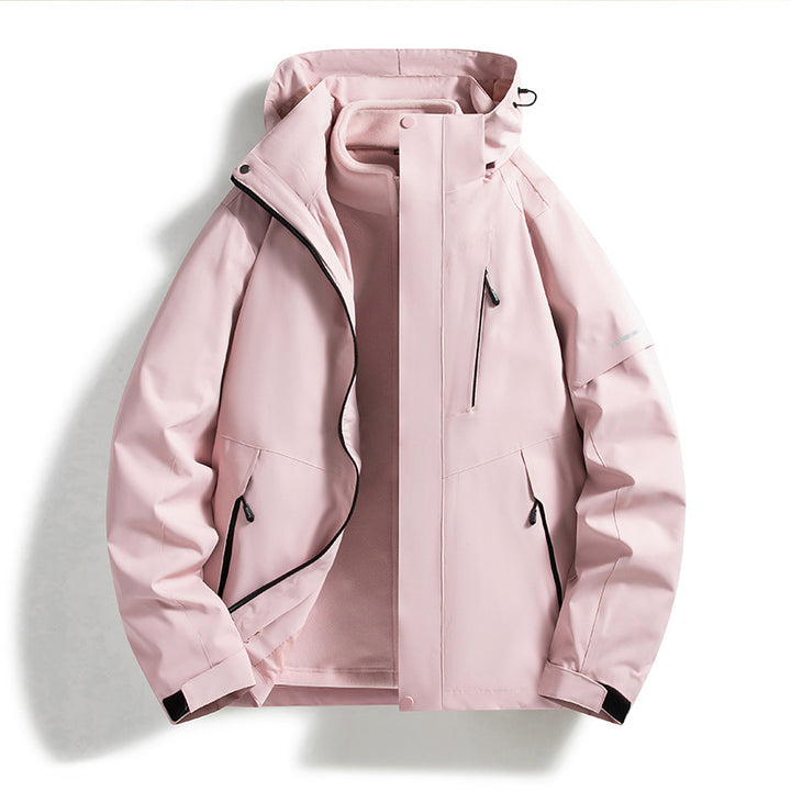 CALORA_ Waterafstotende Winterjas met Uitneembare Fleece Voering - Outdoor en Bergbeklimmen