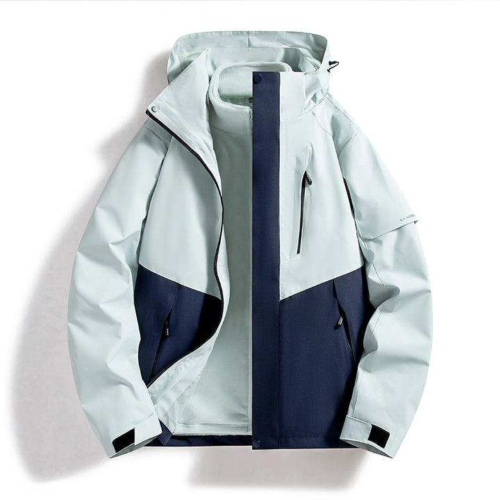 CALORA_ Waterafstotende Winterjas met Uitneembare Fleece Voering - Outdoor en Bergbeklimmen