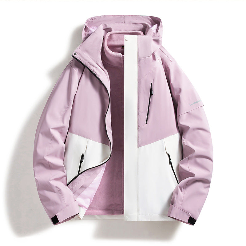 CALORA_ Waterafstotende Winterjas met Uitneembare Fleece Voering - Outdoor en Bergbeklimmen