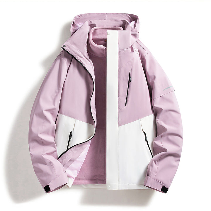 CALORA_ Waterafstotende Winterjas met Uitneembare Fleece Voering - Outdoor en Bergbeklimmen