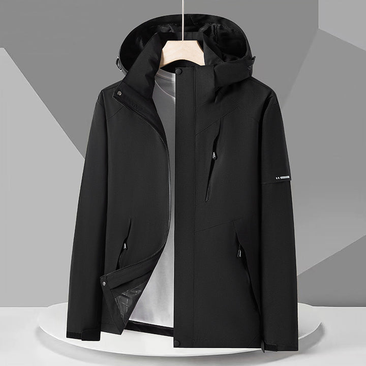 CALORA_ Waterafstotende Winterjas met Uitneembare Fleece Voering - Outdoor en Bergbeklimmen