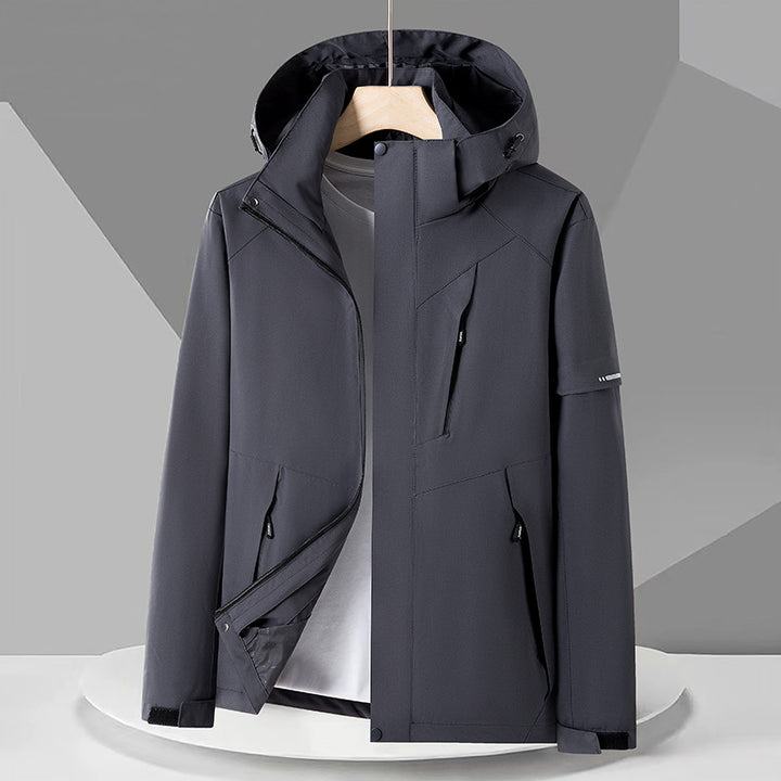 CALORA_ Waterafstotende Winterjas met Uitneembare Fleece Voering - Outdoor en Bergbeklimmen