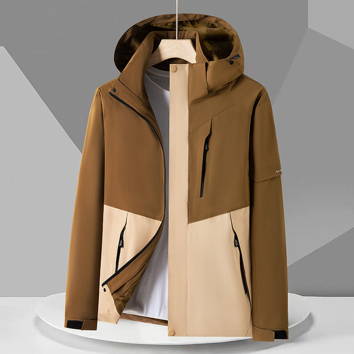 CALORA_ Waterafstotende Winterjas met Uitneembare Fleece Voering - Outdoor en Bergbeklimmen