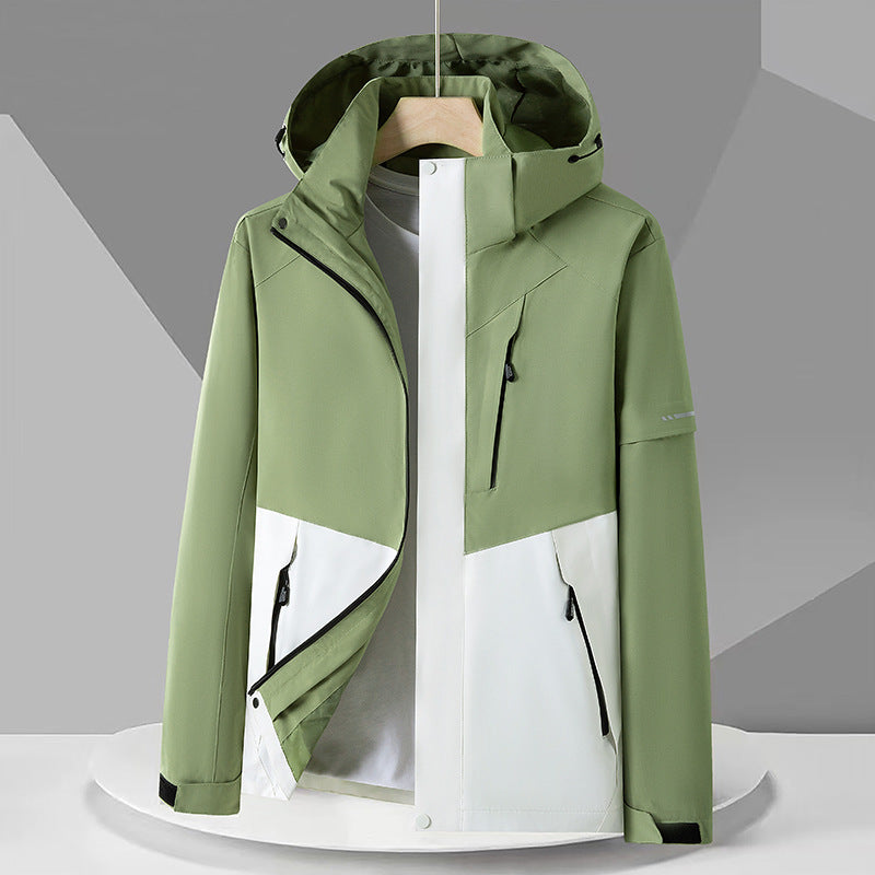CALORA_ Waterafstotende Winterjas met Uitneembare Fleece Voering - Outdoor en Bergbeklimmen