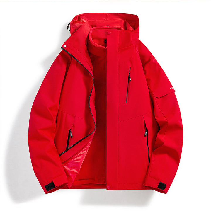 CALORA_ Waterafstotende Winterjas met Uitneembare Fleece Voering - Outdoor en Bergbeklimmen