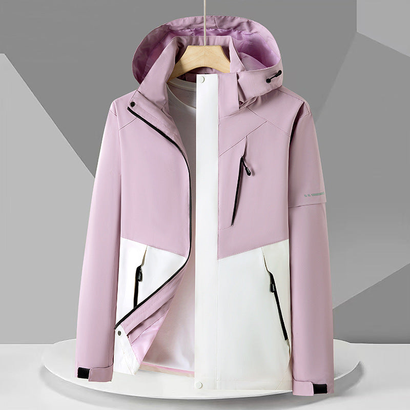 CALORA_ Waterafstotende Winterjas met Uitneembare Fleece Voering - Outdoor en Bergbeklimmen