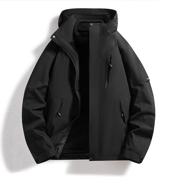 CALORA_ Waterafstotende Winterjas met Uitneembare Fleece Voering - Outdoor en Bergbeklimmen