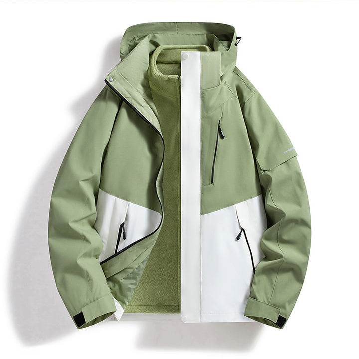CALORA_ Waterafstotende Winterjas met Uitneembare Fleece Voering - Outdoor en Bergbeklimmen