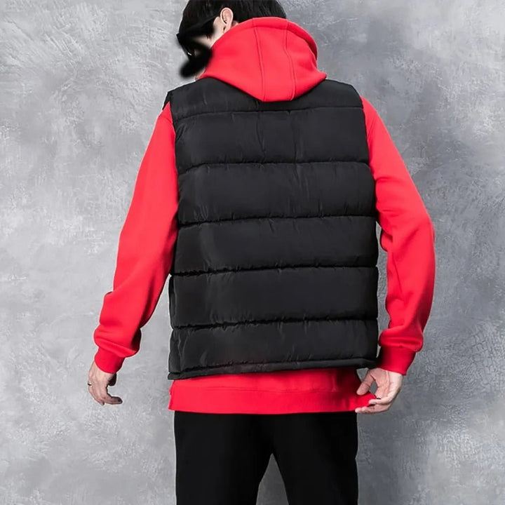 Waterdichte Nylon Bodywarmer met ritszakken-Bodywarmers-Calora-Zwart-M-Calora