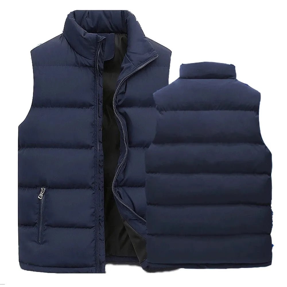 Waterdichte Nylon Bodywarmer met ritszakken-Bodywarmers-Calora-Zwart-M-Calora