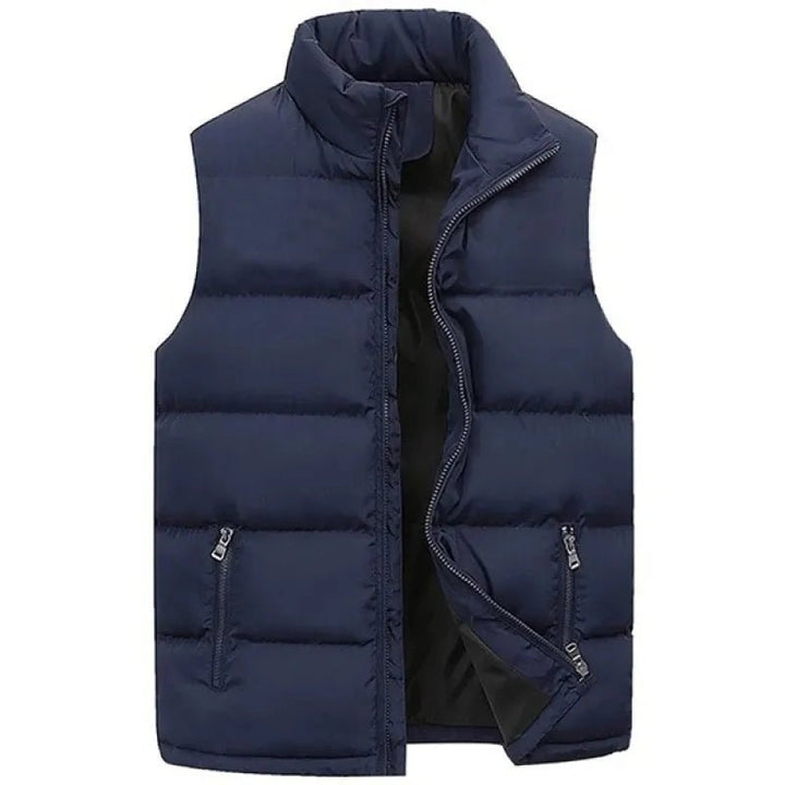 Waterdichte Nylon Bodywarmer met ritszakken-Bodywarmers-Calora-Zwart-M-Calora