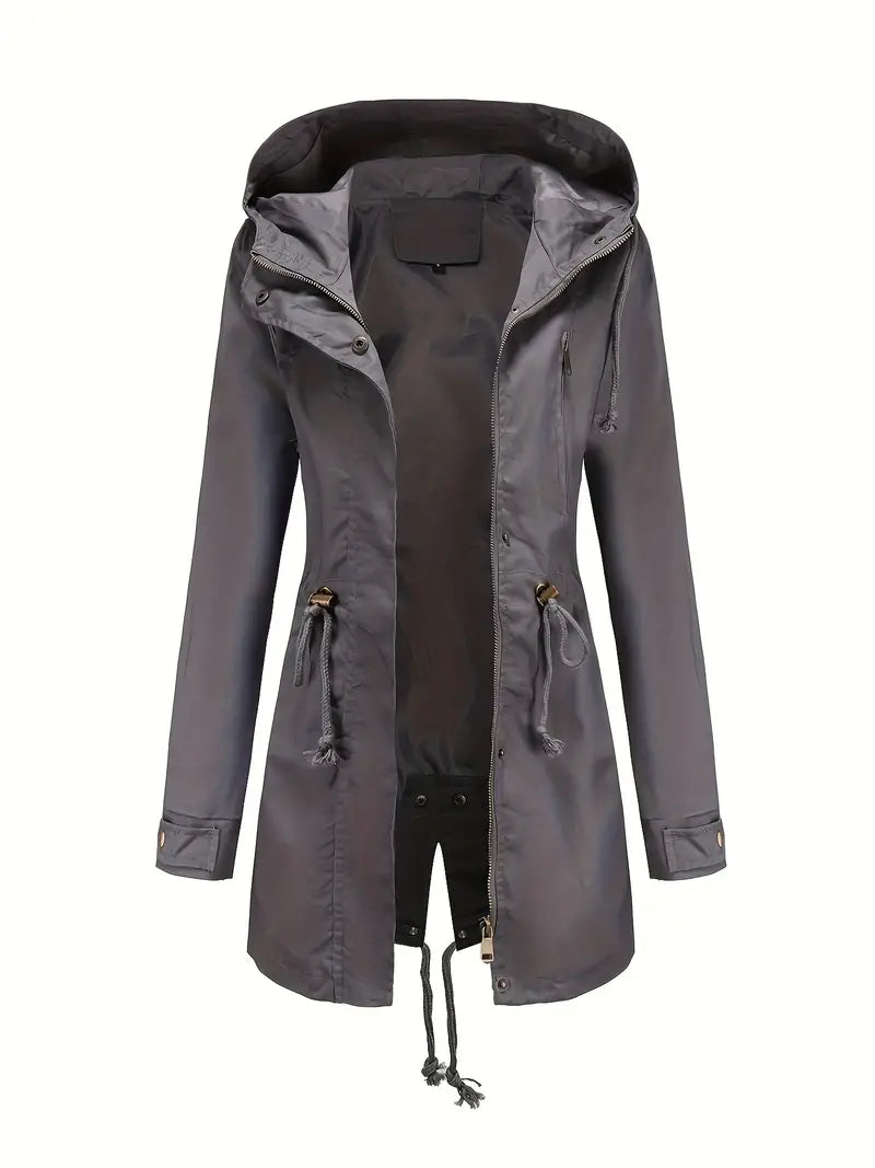 CALORA_ Waterdichte Regenjas met Capuchon Dames