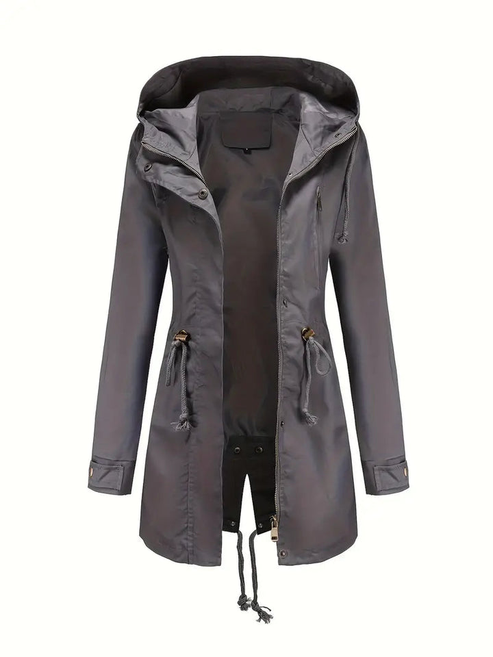 CALORA_ Waterdichte Regenjas met Capuchon Dames