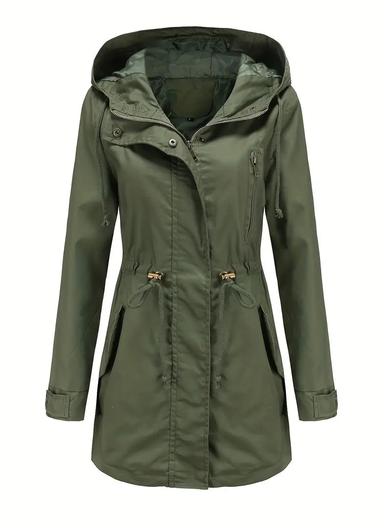 CALORA_ Waterdichte Regenjas met Capuchon Dames