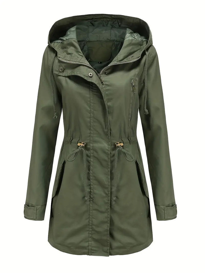 CALORA_ Waterdichte Regenjas met Capuchon Dames
