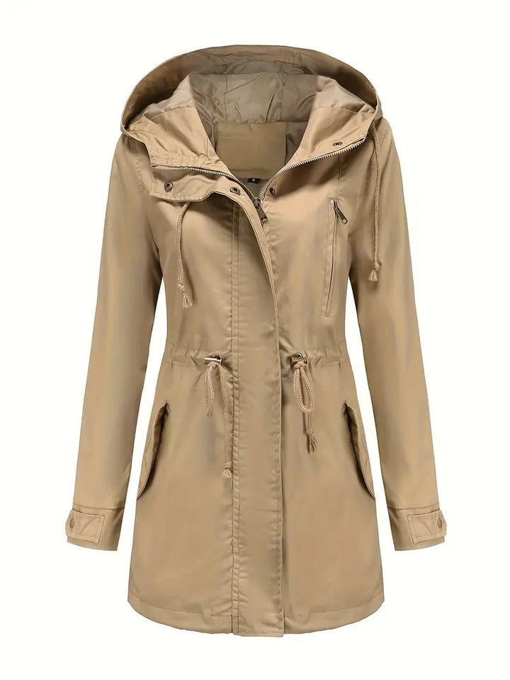 CALORA_ Waterdichte Regenjas met Capuchon Dames