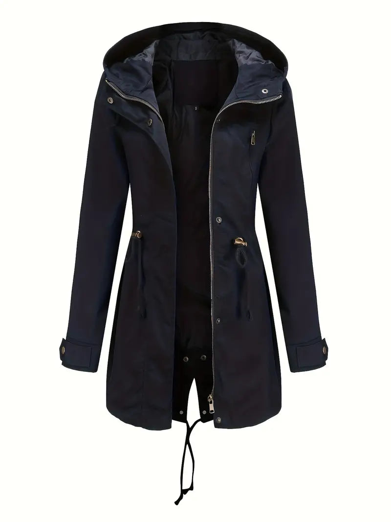 CALORA_ Waterdichte Regenjas met Capuchon Dames