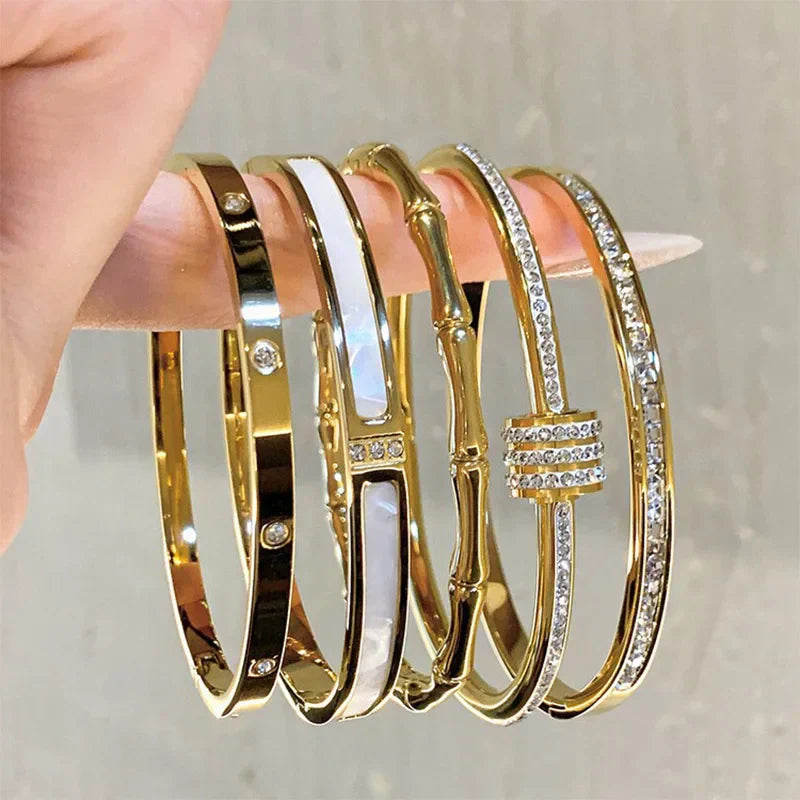 Wenona | Gouden Romeinse Armband voor Vrouwen-Armbanden-Calora-Calora