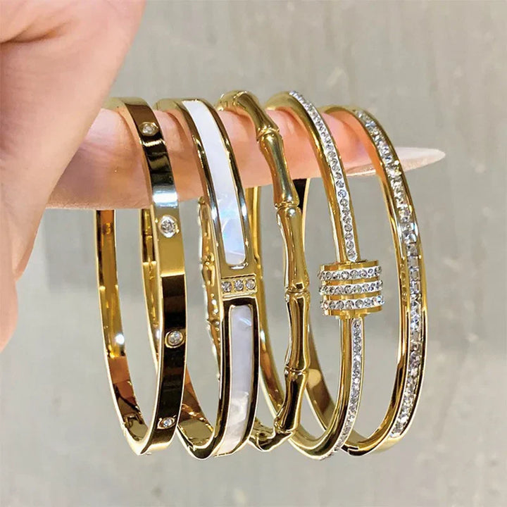 Wenona | Gouden Romeinse Armband voor Vrouwen-Armbanden-Calora-Calora