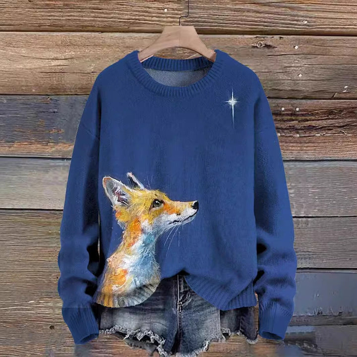 WhiskerJoy | 3D print ronde hals Dieren Trui-Sweaters-Calora-Blauw-XS-Calora