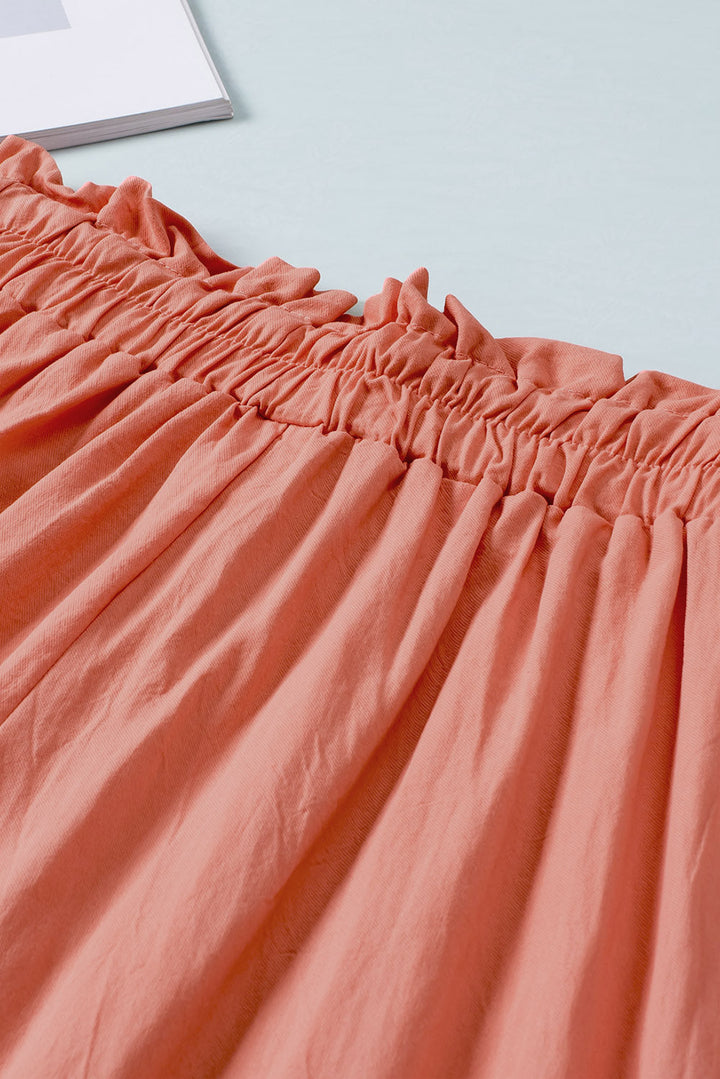 Wijde broek met trekkoord in de taille-Wijde Broeken-Calora-Ivoor-S-Calora