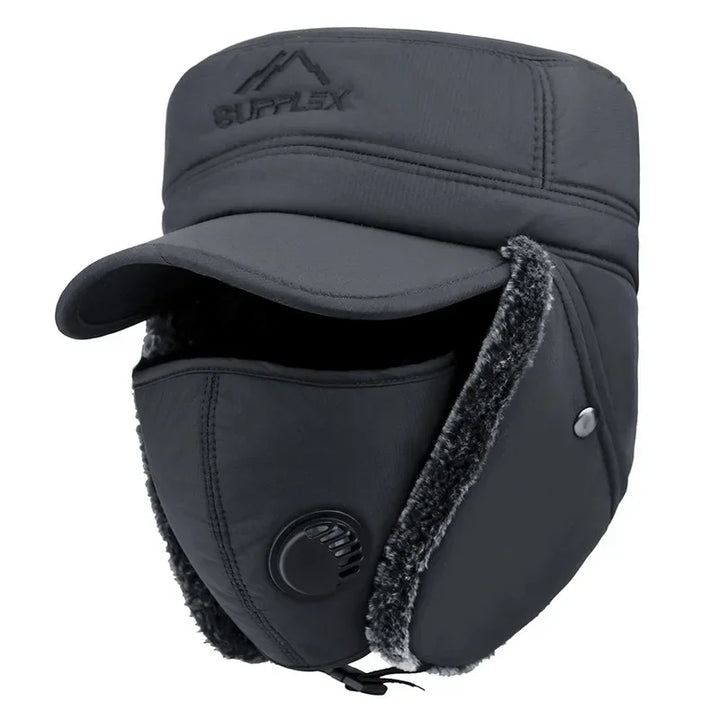Winter Bomber Muts met Warme Oorbeschermers-Petten-Calora-Grijs-56-62cm-Calora