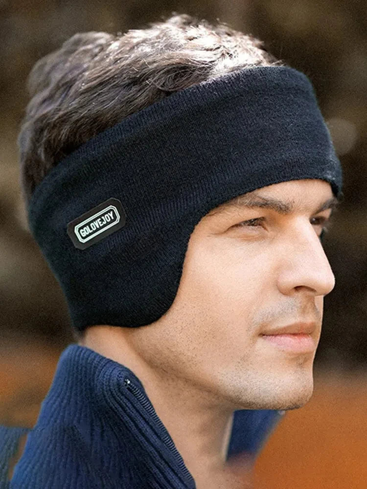 Winter Mannen Gevoerde en Verdikte Oorwarmers-Elektronica/Gadgets-Calora-Grijs-Calora