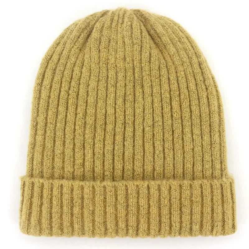 Winter Warme Ski Muts van Wolmix-Petten-Calora-Geel-Calora