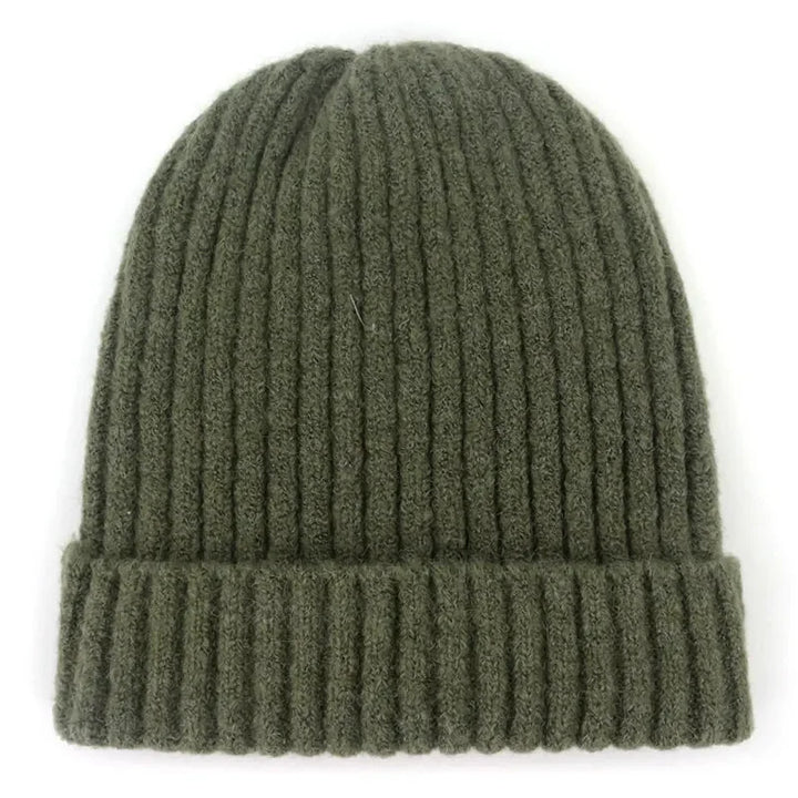 Winter Warme Ski Muts van Wolmix-Petten-Calora-Legergroen-Calora