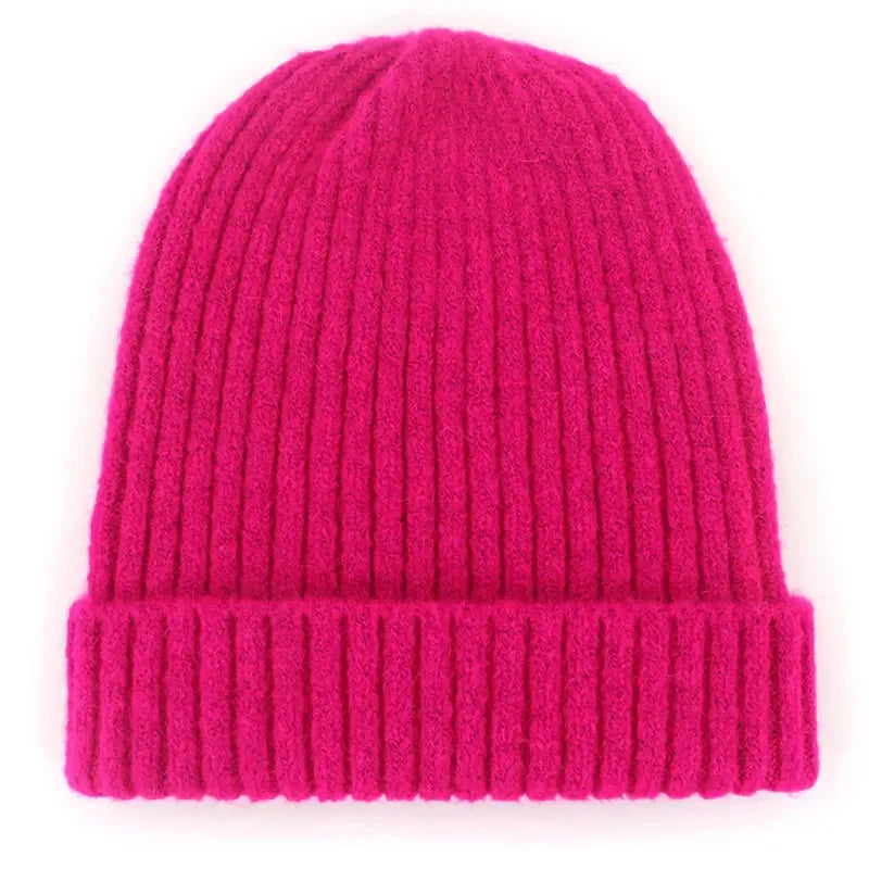 Winter Warme Ski Muts van Wolmix-Petten-Calora-Roze-Calora