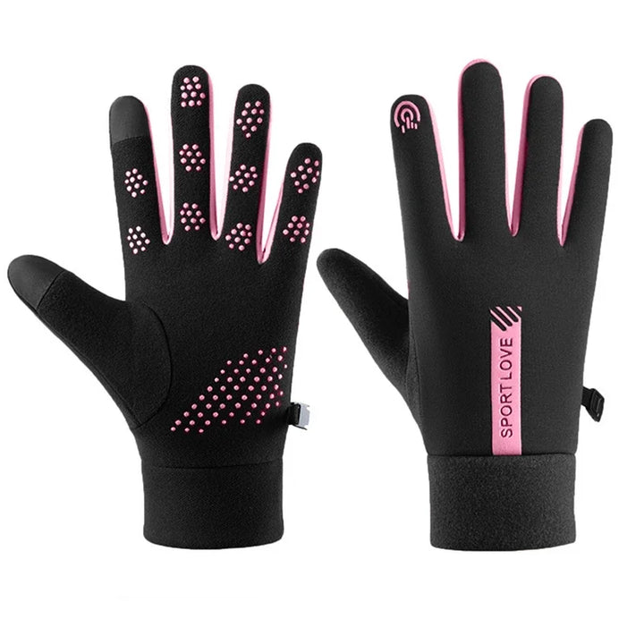 Winterhandschoenen Fleece voor Vrouwen Fietsen-Sportkleding & Accessoires-Calora-Grijs-Calora