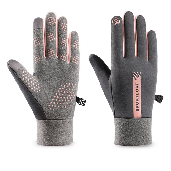Winterhandschoenen Fleece voor Vrouwen Fietsen-Sportkleding & Accessoires-Calora-Grijs-Calora