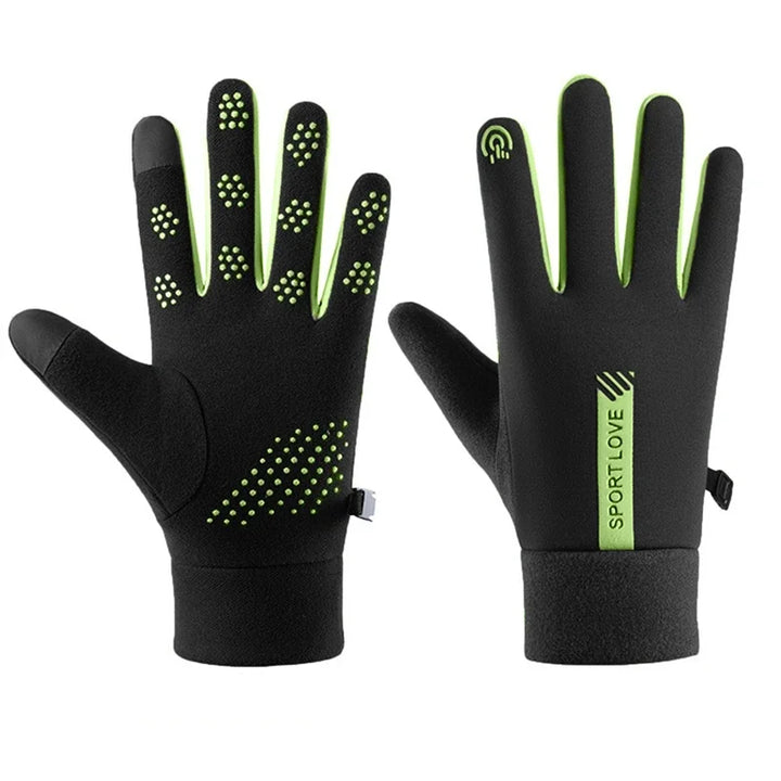 Winterhandschoenen Fleece voor Vrouwen Fietsen-Sportkleding & Accessoires-Calora-Groen-Calora