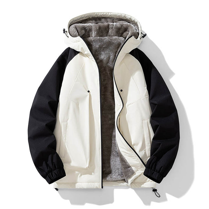 CALORA_ Winterjas met fleece voering en capuchon