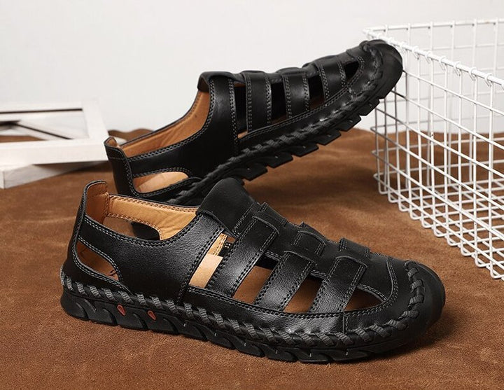 Xalvador | PU Leren Sandalen-Sandalen-Calora-Zwart-38-Calora