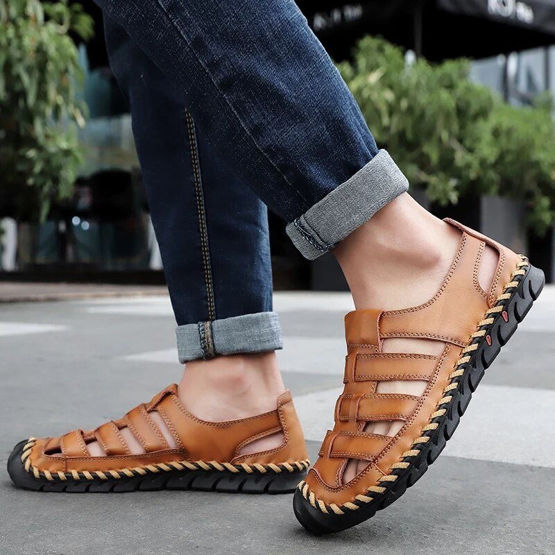 Xalvador | PU Leren Sandalen-Sandalen-Calora-Zwart-38-Calora