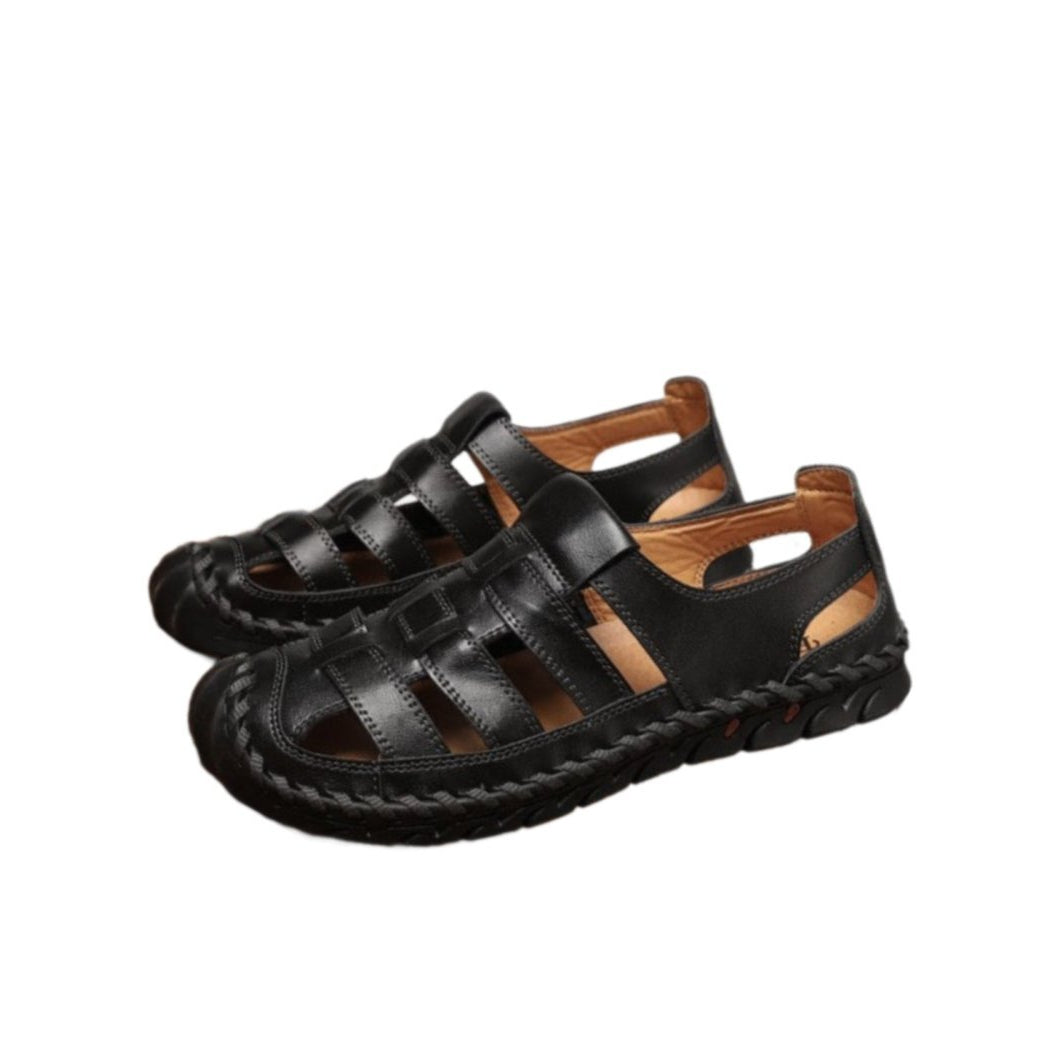 Xalvador | PU Leren Sandalen-Sandalen-Calora-Zwart-38-Calora